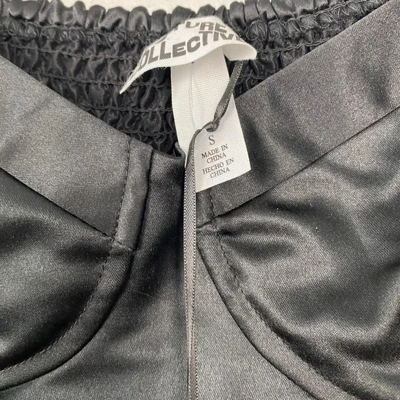 Future‎ Collective Sweetheart Bubble Satin Midi Dress Bustier Elegant Size S - Picture 12 of 12